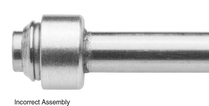 Correctly Assembled Taper Seal Connection