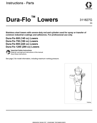 Dura-Flo Lowers Instructions - Parts
