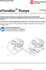 German eTensifier Instruction Manual