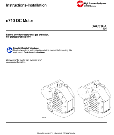 DC Motor Instructions - Installation