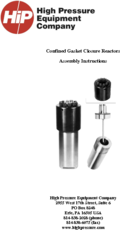 Confined Gasket Closure Reactor- Assembly Instructions