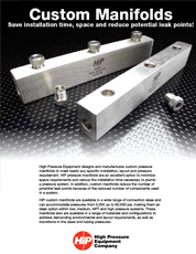 Custom Manifolds Sales Sheet