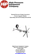 EC Pressure Generator Packing Instructions
