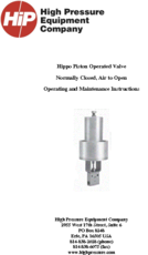 Hippo - Piston Closed - Operating and Maintenance