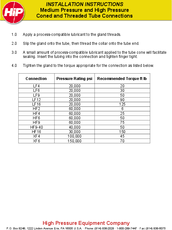 INSTALLATION INSTRUCTIONS