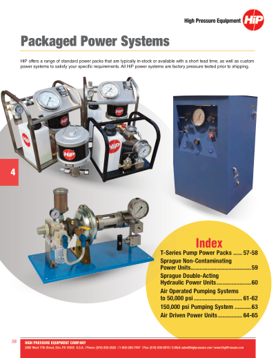 Packaged Power Section