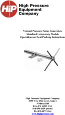 Pressure Generator Packing Instructions