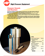 Pressure Vessels and Reactors