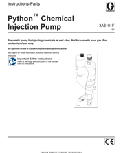 Python pump Instruction manual 3A4130EN-F