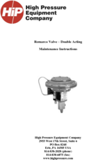 Remarco- Double Acting Maintenance