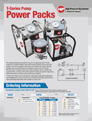 TSeries Pump Power Pack Data Sheet
