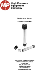 Tubular Series Reactor- Assembly Instructions